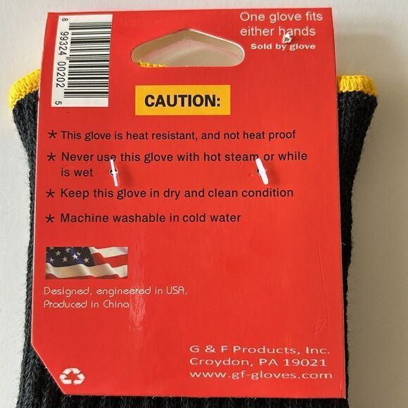 NWT Kevlar Heat & Flame Resistant BBQ Pit‎ Mitt Grill Glove Heatproof Grilling - Picture 6 of 6